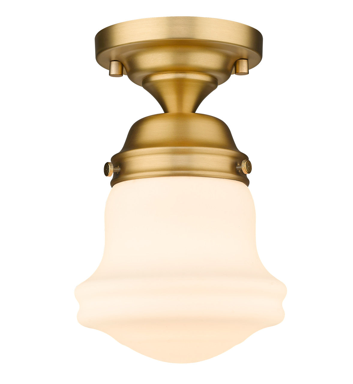 Z-Lite Vaughn 1 Light Flush Mount in Heritage Brass 735F1-HBR