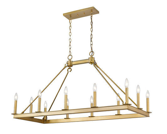 Z-Lite Barclay Chandelier in Olde Brass 482-12L-OBR