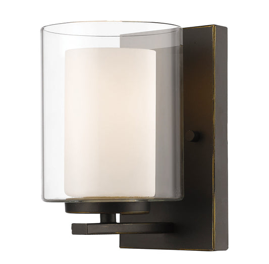 Z-Lite Willow 1 Light Wall Sconce in Olde Bronze 426-1S-OB