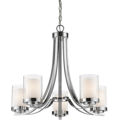 Z-Lite Willow 5 Light Chandelier in Chrome 426-5-CH