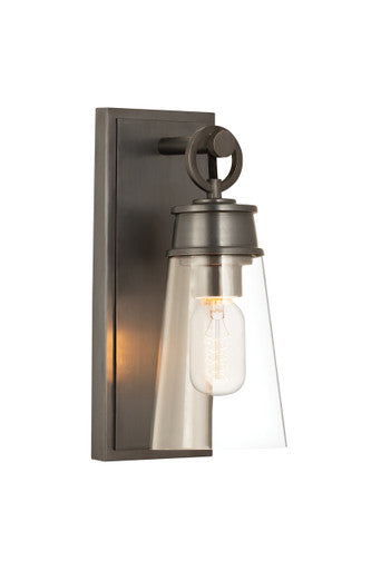 Z-Lite Wentworth 1 Light Wall Sconce in Plated Bronze 2300-1SS-BP