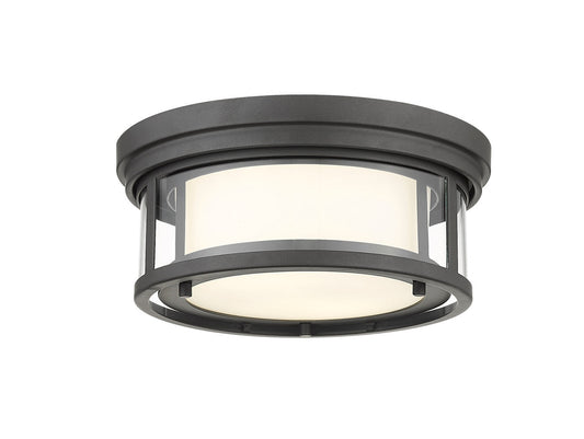 Z-Lite Willow 2 Light Flush Mount in Bronze 426F12-BRZ