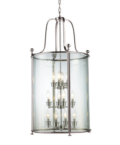 Z-Lite Wyndham 12 Light Pendant in Brushed Nickel 191-12