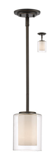 Z-Lite Willow 1 Light Pendant in Olde Bronze 426MP-OB