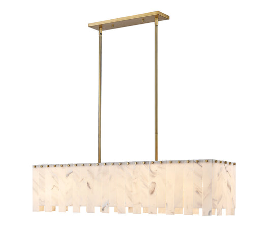 Z-Lite Viviana Island in Rubbed Brass 345-49L-RB