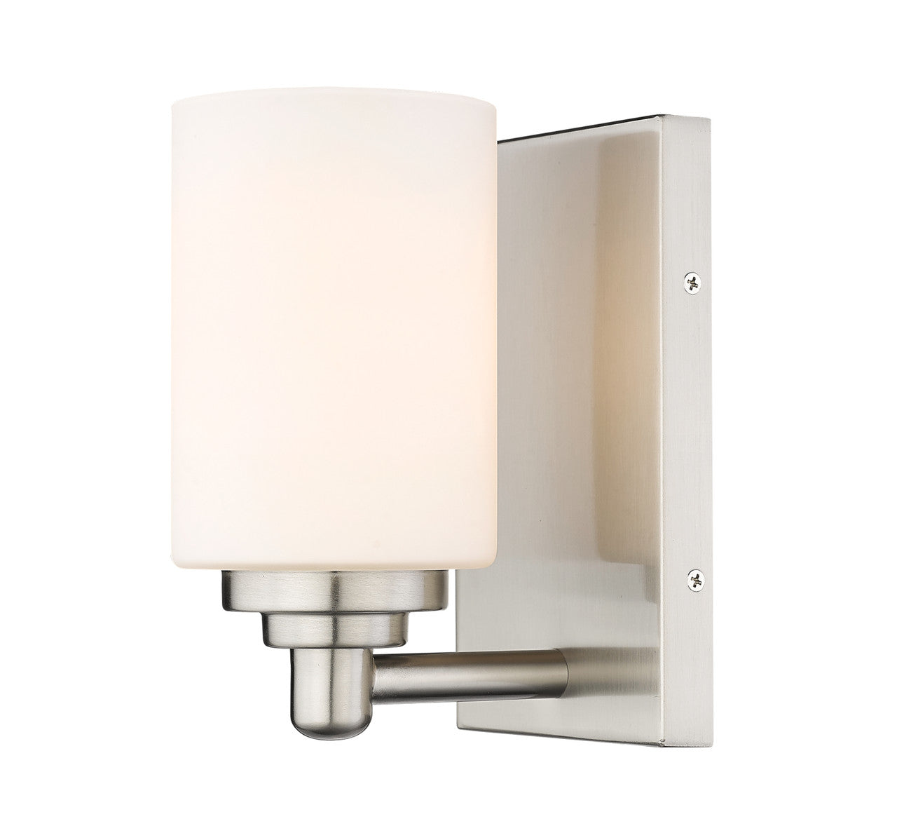 Z-Lite Soledad 1 Light Wall Sconce in Brushed Nickel 485-1S-BN