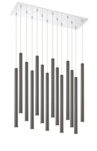 Z-Lite Forest Chandelier in Chrome 917MP24PBL-LED-14LCH