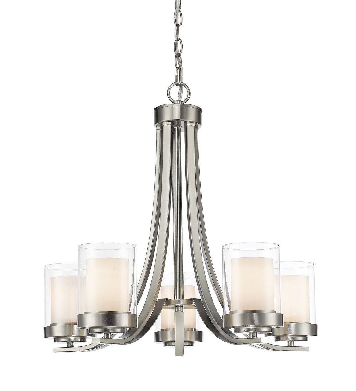 Z-Lite Willow Chandelier in Brushed Nickel 426-5-BN