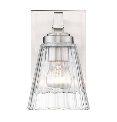 Z-Lite Lyna 1 Light Wall Sconce in Brushed Nickel 823-1S-BN