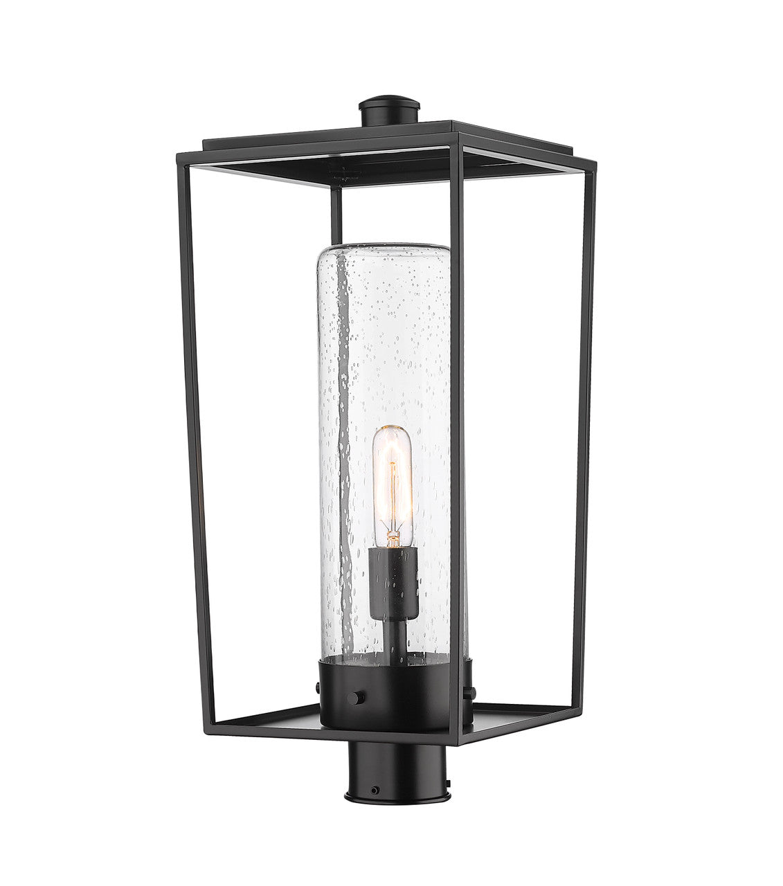 Z-Lite Sheridan 1 Light Outdoor Post Mount Fixture in Black 594PHBR-BK