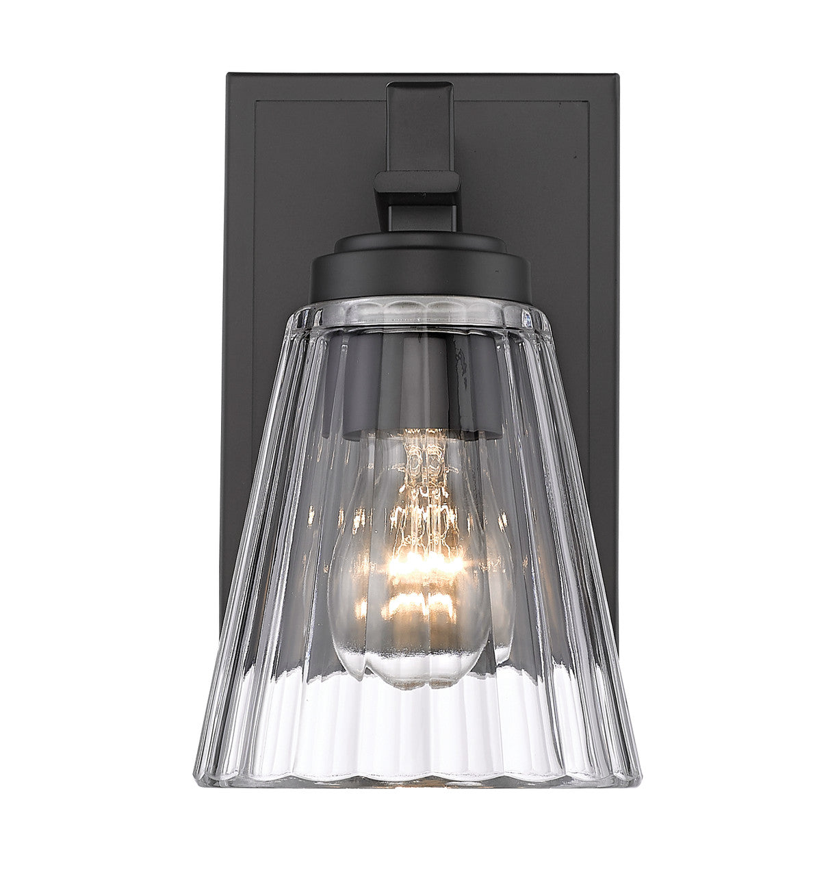 Z-Lite Lyna 1 Light Wall Sconce in Matte Black 823-1S-MB