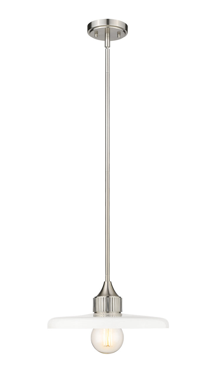 Z-Lite Paloma 1 Light Pendant in Brushed Nickel 820P14-BN