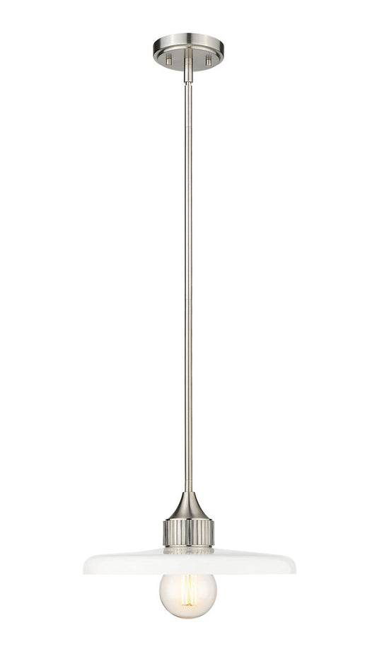 Z-Lite Paloma 1 Light Pendant in Brushed Nickel 820P14-BN