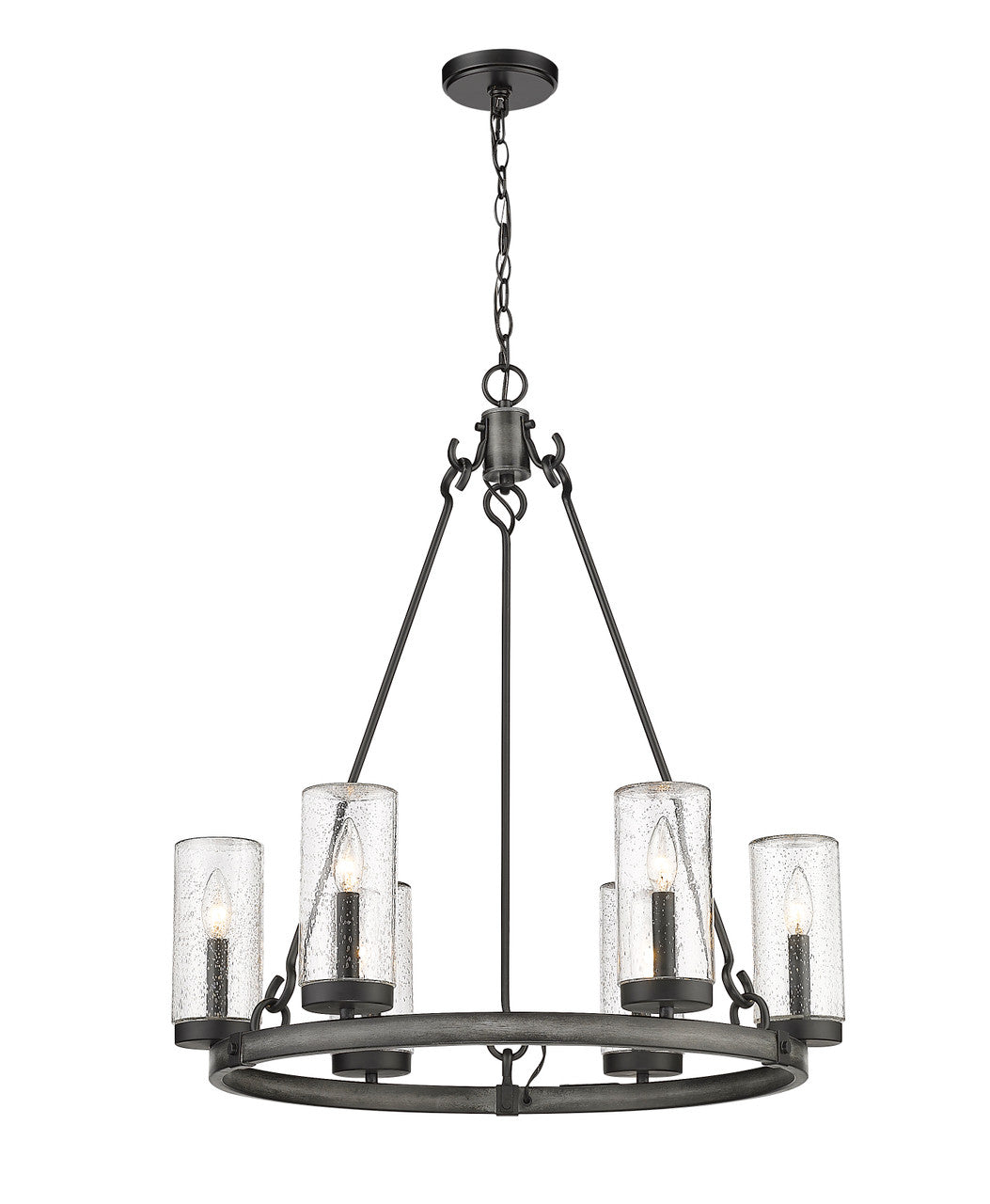 Z-Lite Marlow Outdoor Pendant in Ashen Barnboard 589-6ABB