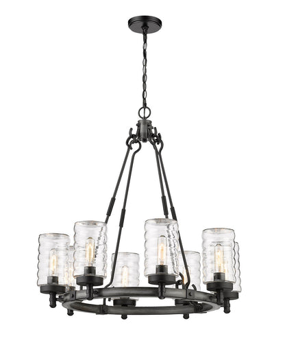 Z-Lite Tahoe Outdoor Pendant in Ashen Barnboard 588-8ABB