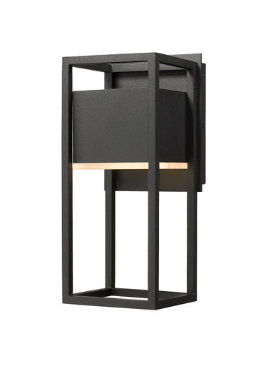 Z-Lite Barwick 1 Light Outdoor Wall Light in Black 585S-BK-LED