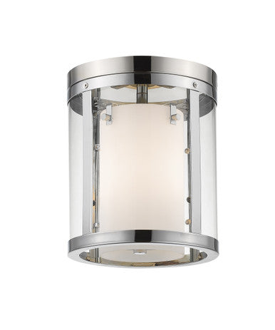 Z-Lite Willow 3 Light Flush Mount in Chrome 426F-CH