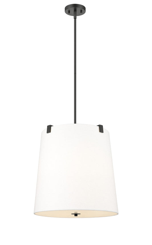 Z-LITE Weston 5 Light Pendant in Matte Black 3501P18-MB