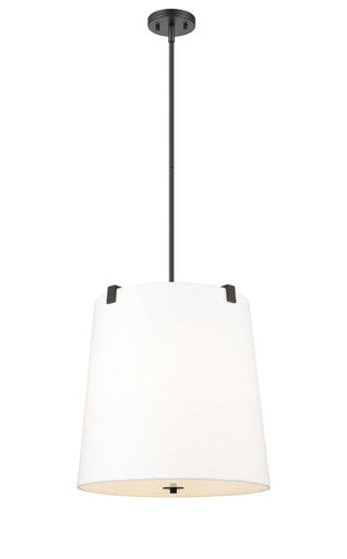 Z-Lite Weston 5 Light Pendant in Matte Black 3501P18-MB