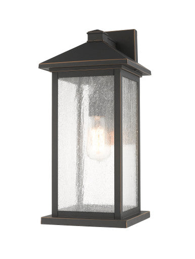 Z-Lite Portland 1 Light Outdoor Wall Light in Oil Rubbed Bronze 531MXL-ORB