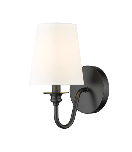 Z-LITE Gianna 1 Light Wall Sconce in Matte Black 7509-1S-MB