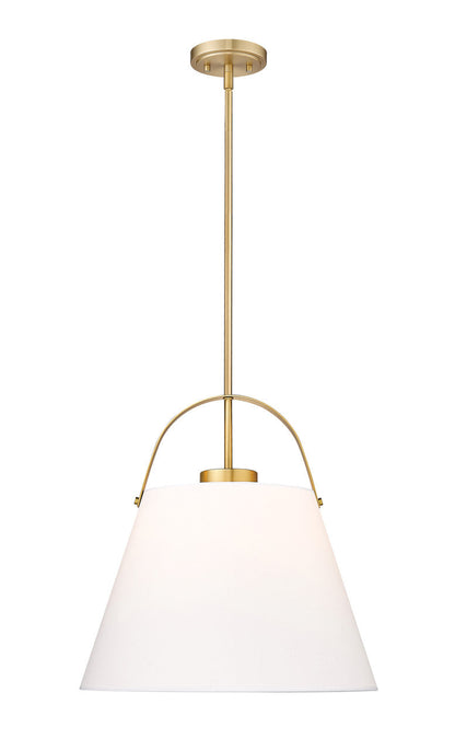 Z-Lite Z-Studio 1 Light Pendant in Heritage Brass 743P18-HBR