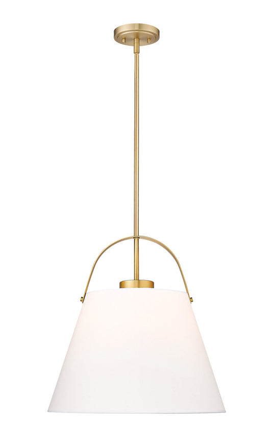 Z-Lite Z-Studio 1 Light Pendant in Heritage Brass 743P18-HBR