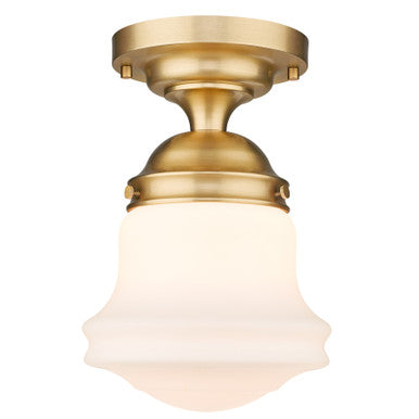 Z-Lite Vaughn 1 Light Flush Mount in Heritage Brass 735F10-HBR