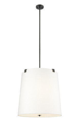 Z-Lite Weston 6 Light Pendant in Matte Black 3501P24-MB