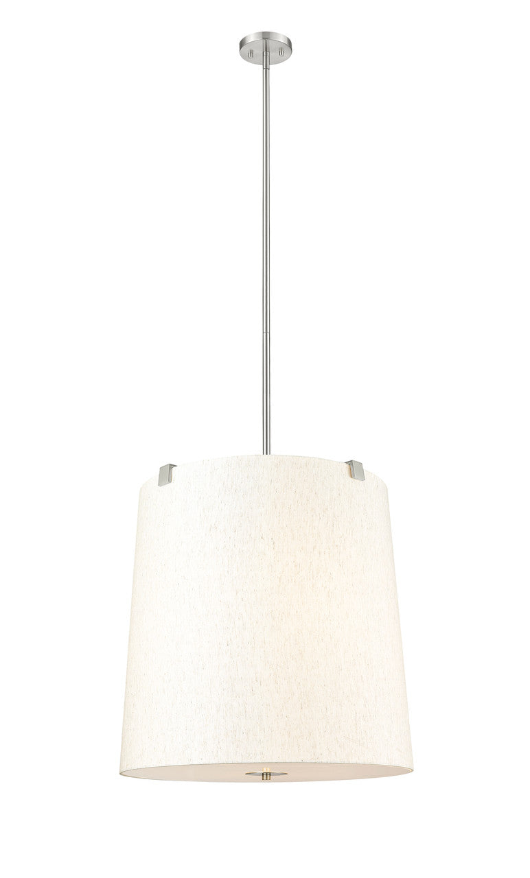 Z-LITE Weston 6 Light Pendant in Brushed Nickel 3502P24-BN