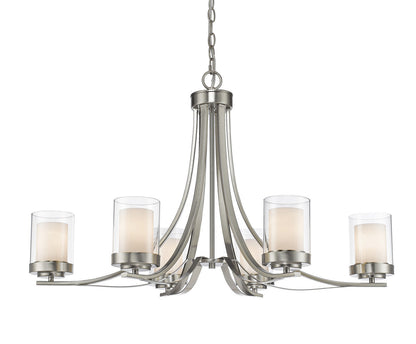 Z-Lite Willow Chandelier in Brushed Nickel 426-6-BN