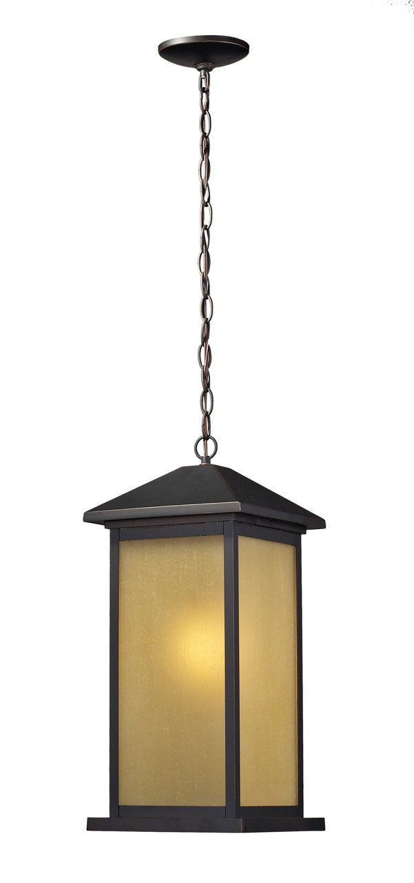 Z-Lite Vienna Outdoor Chain Mount Ceiling Fixture in Oil Rubbed Bronze 548CHB-ORB