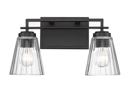 Z-Lite Lyna 2 Light Vanity in Matte Black 823-2V-MB