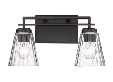 Z-Lite Lyna 2 Light Vanity in Matte Black 823-2V-MB