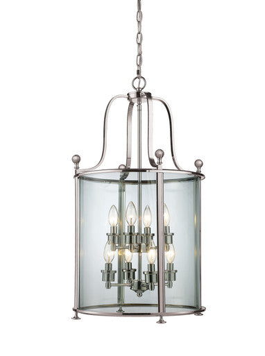 Z-Lite Wyndham 8 Light Pendant in Brushed Nickel 191-8