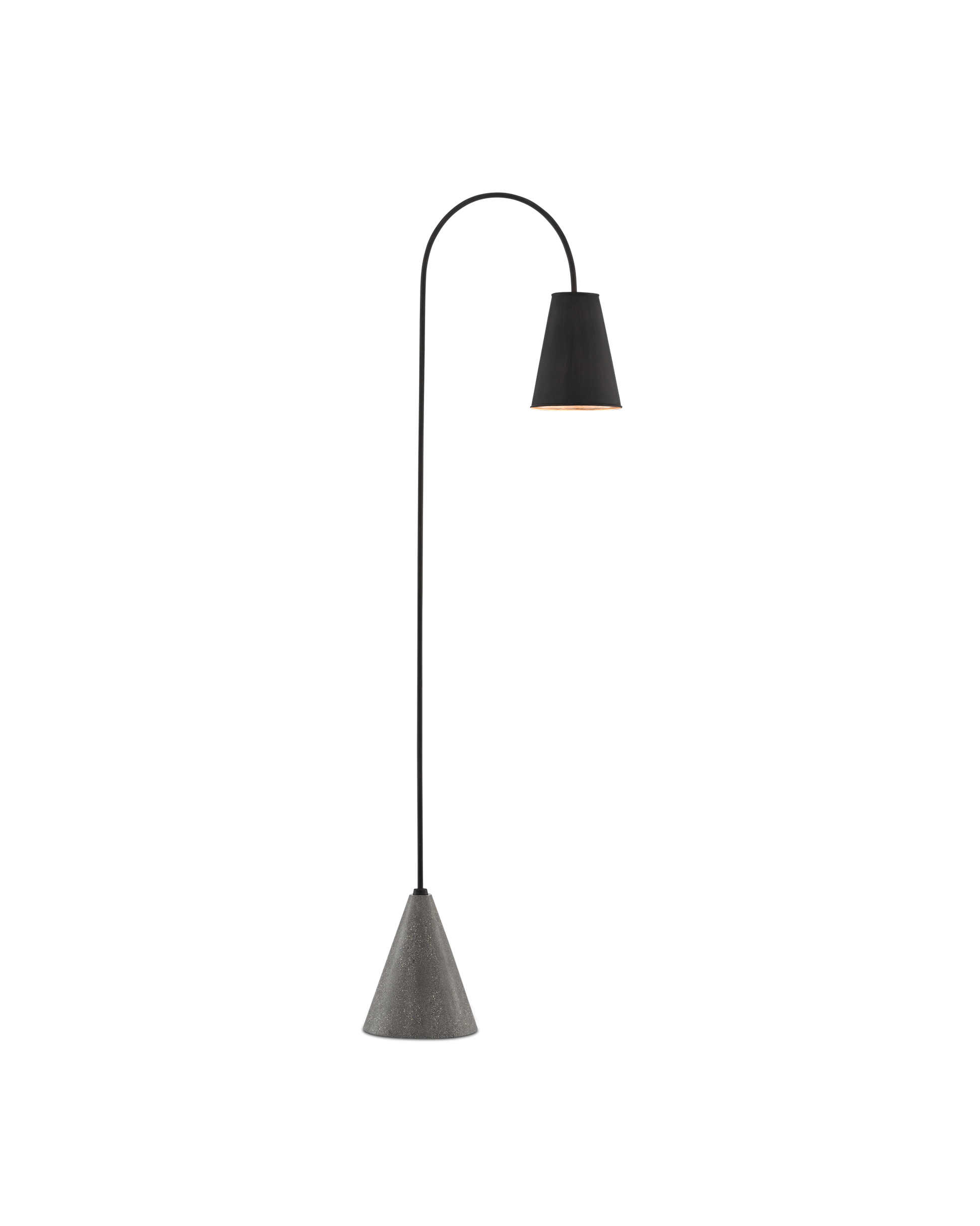 Currey & Co. Lotz Black Floor Lamp 8000-0070