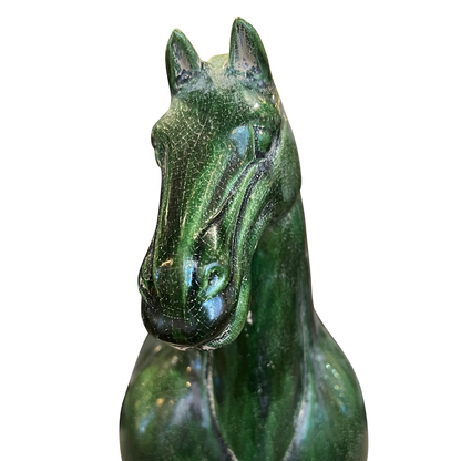 Currey & Co. Tang Dynasty Medium Green Horse 1200-0784