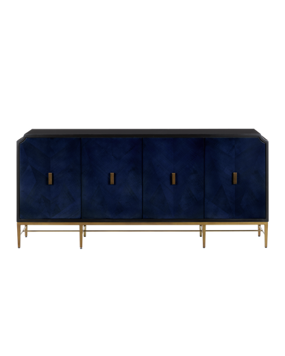 Currey & Co. Kallista Blue Credenza 3000-0247