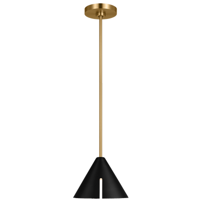 Visual Comfort Studio Thomas O'Brien Hanks One Light Large Pendant in Antique Brushed Nickel 6677101-965