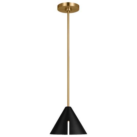 Visual Comfort Studio Thomas O'Brien Hanks One Light Large Pendant in Antique Brushed Nickel 6677101-965