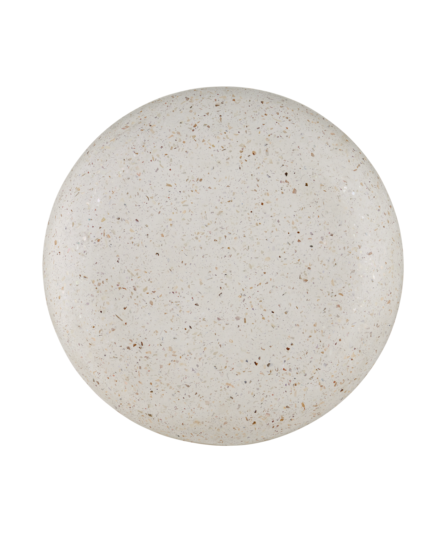 Currey & Co. Cusani Ivory Terrazzo Stool 2000-0044