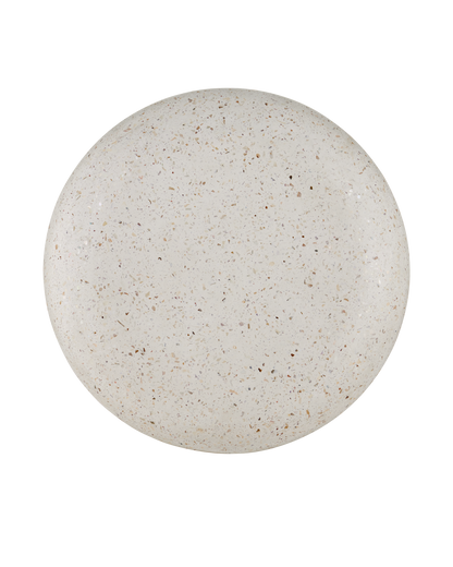 Currey & Co. Cusani Ivory Terrazzo Stool 2000-0044