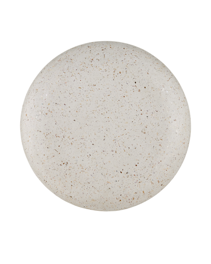 Currey & Co. Cusani Ivory Terrazzo Stool 2000-0044