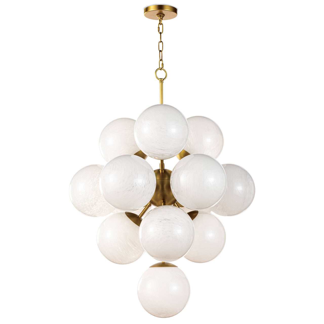 Regina Andrew La Dame Chandelier (Swirl Glass Natural Brass) 16-1278SRLNB