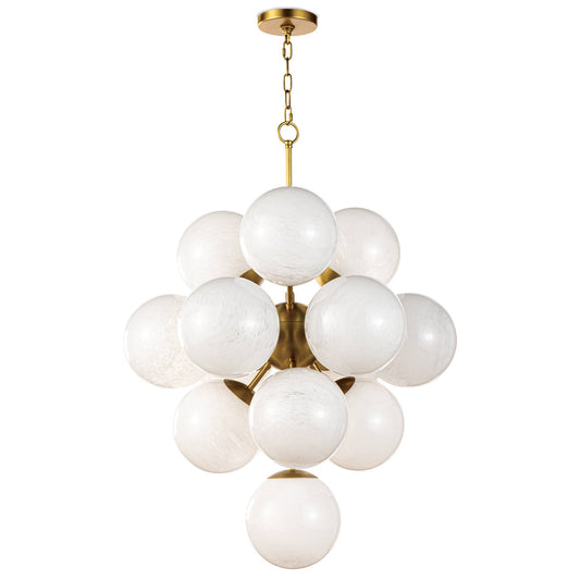 Regina Andrew La Dame Chandelier (Swirl Glass Natural Brass) 16-1278SRLNB