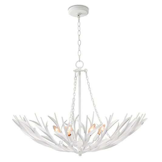 River Reed Basin Chandelier (White)