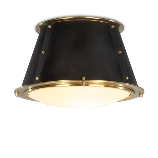 Regina Andrew French Maid Flush Mount (Blackened Brass & Natural Brass)  16-1379BBNB