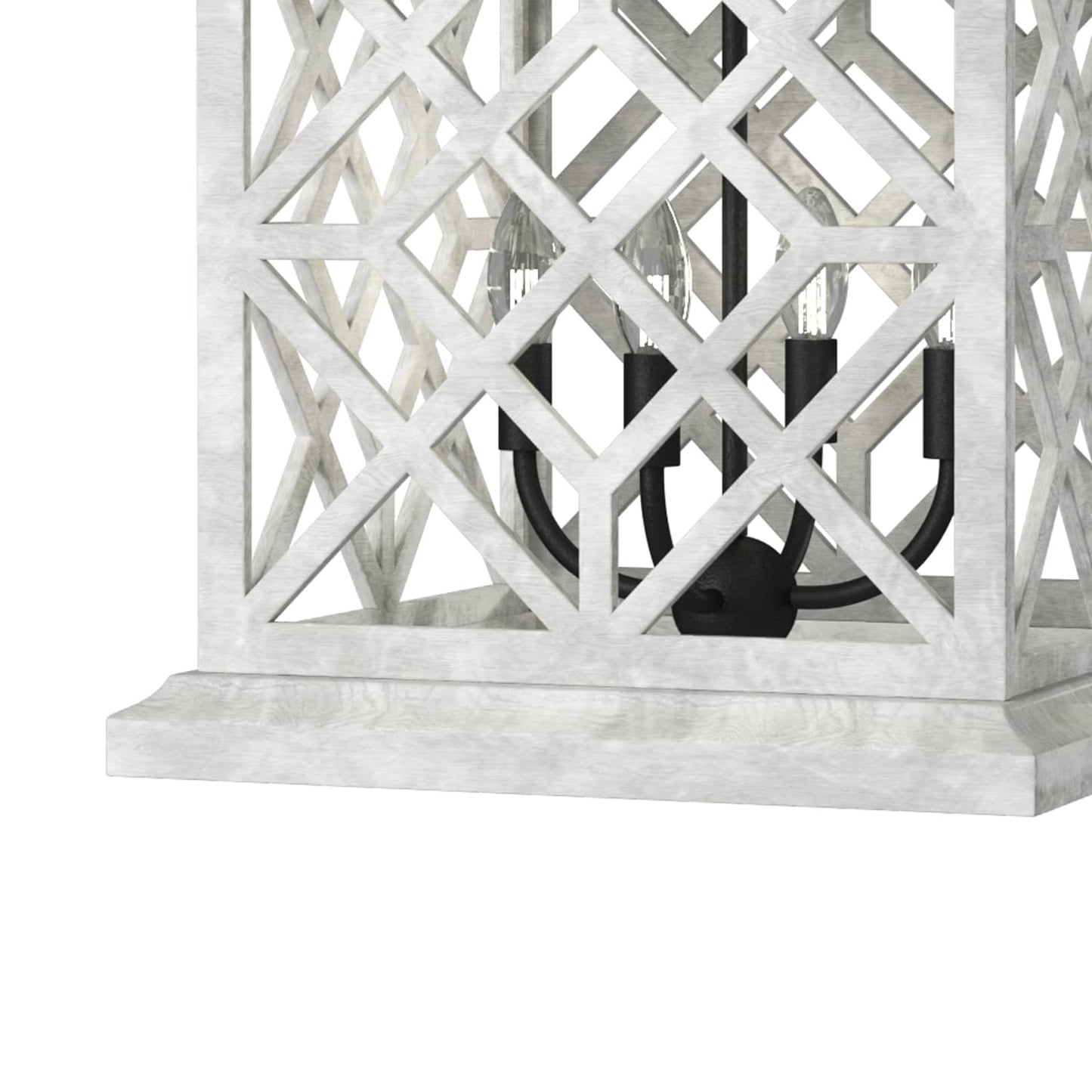 Coastal Living Chatham Wood Lantern (White) 16-1364WT