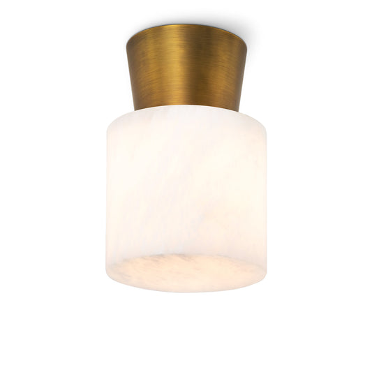 Regina Andrew Hazel Alabaster Flush Mount (Natural Brass)  16-1397NB