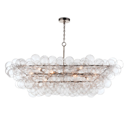 Regina Andrew Bubbles Chandelier Linear (Clear) Polished Nickel  16-1381CLR